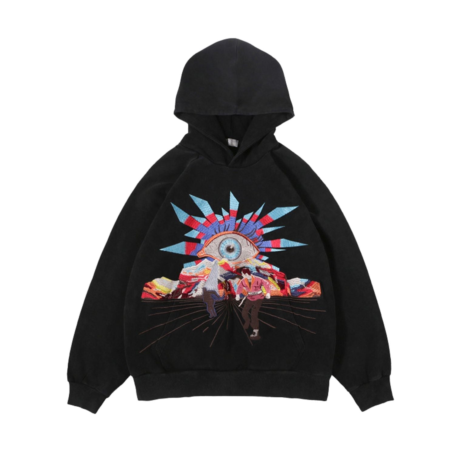 Embroidered Streetwear Hoodie