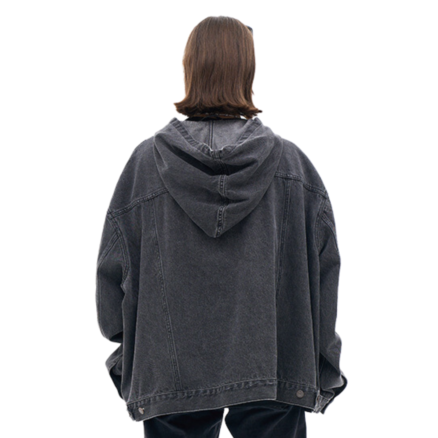 Autumn and Winter Streetwear Denim Hoodie