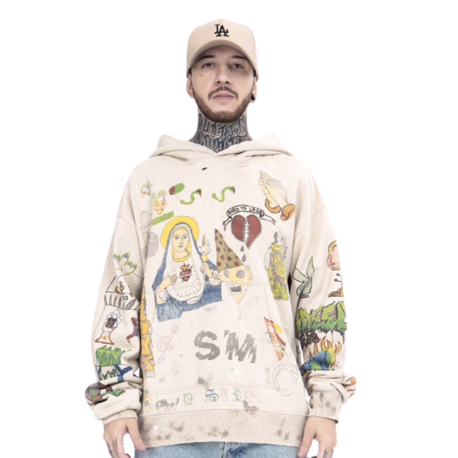 Hand-painted Streetwear Hoodie