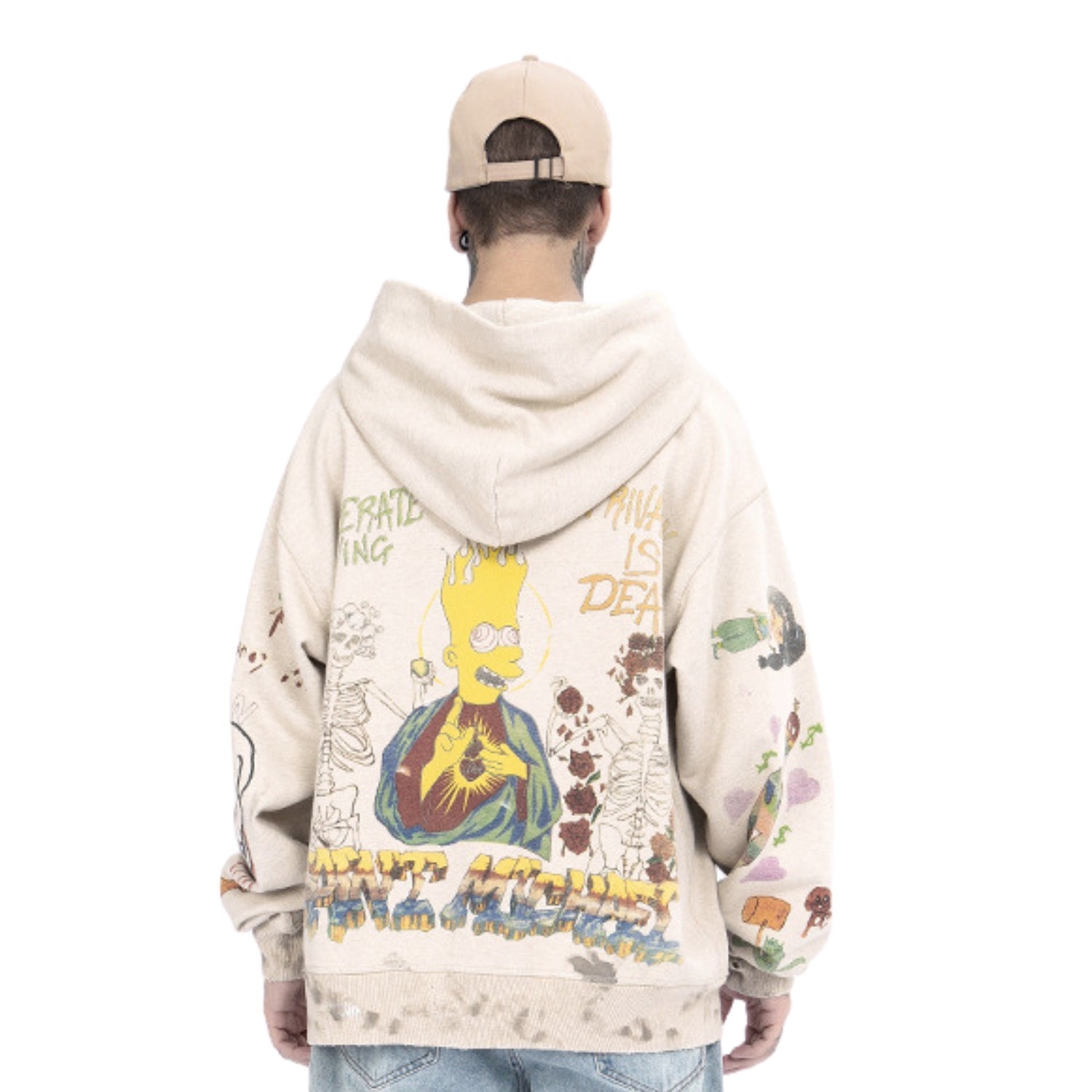 Hand-painted Streetwear Hoodie