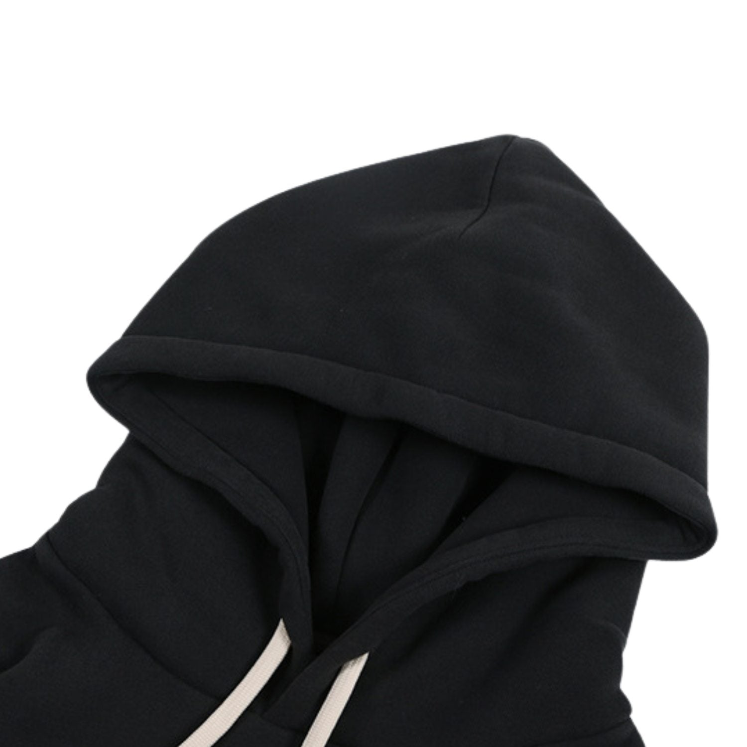 Winter Streetwear Black Hoodie