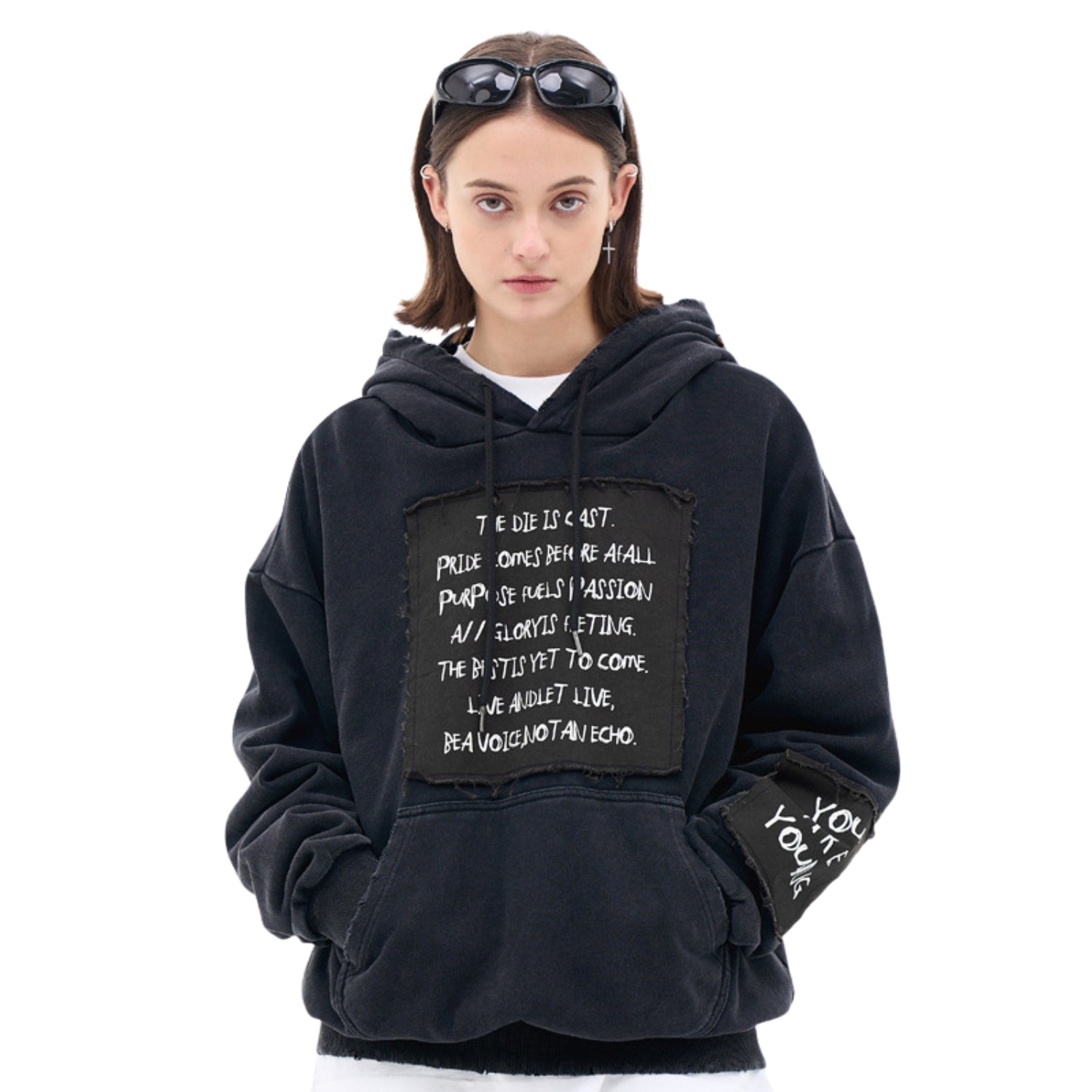 FORGIVENESS Streetwear Denim Hoodie