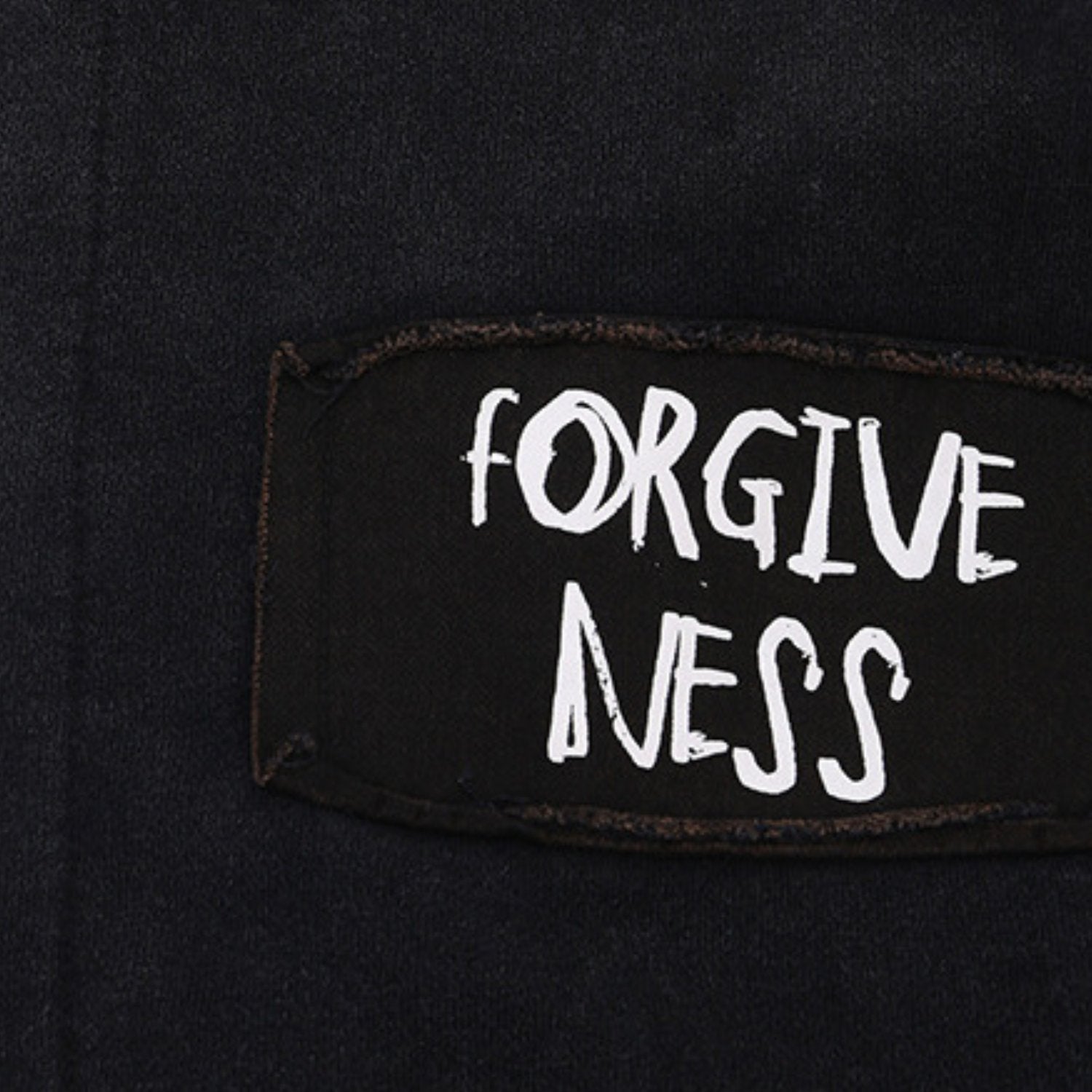 FORGIVENESS Streetwear Denim Hoodie