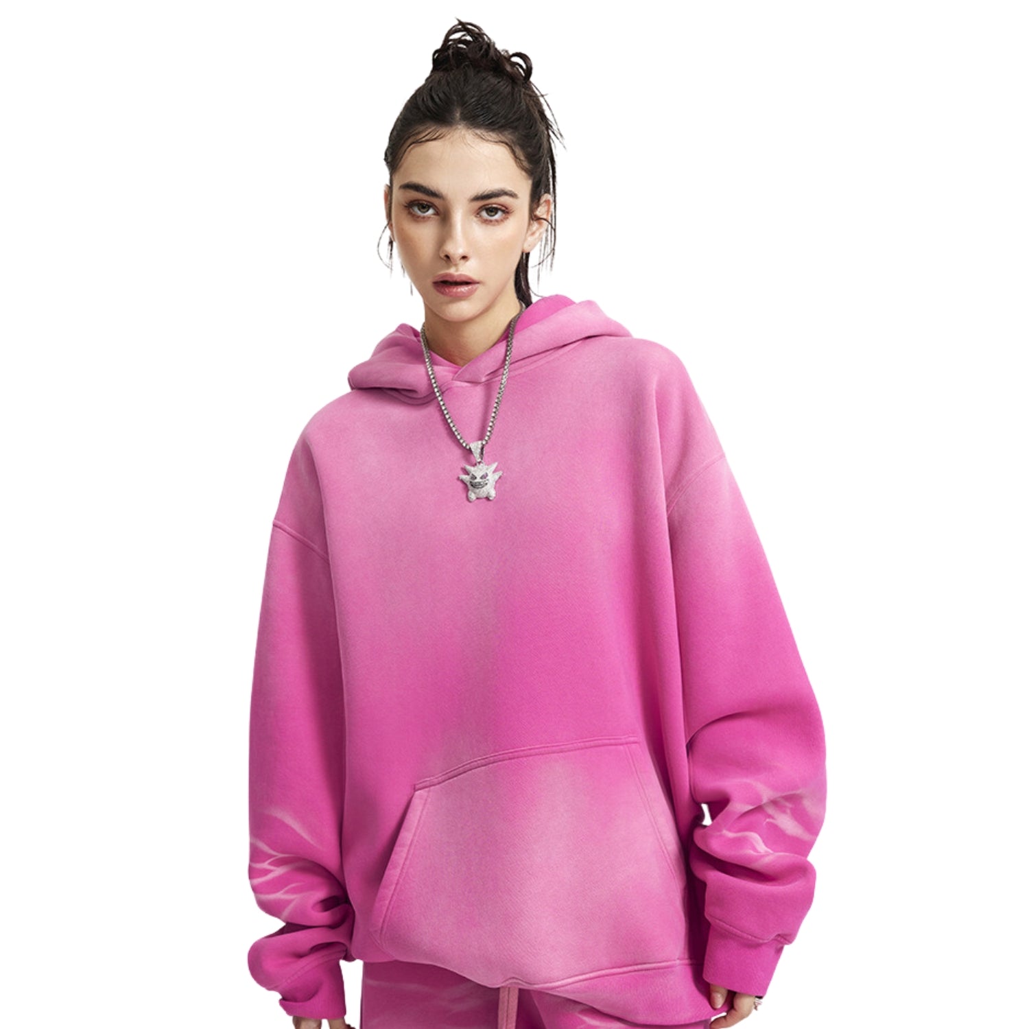 Gradient Pink Oversize Hoodie