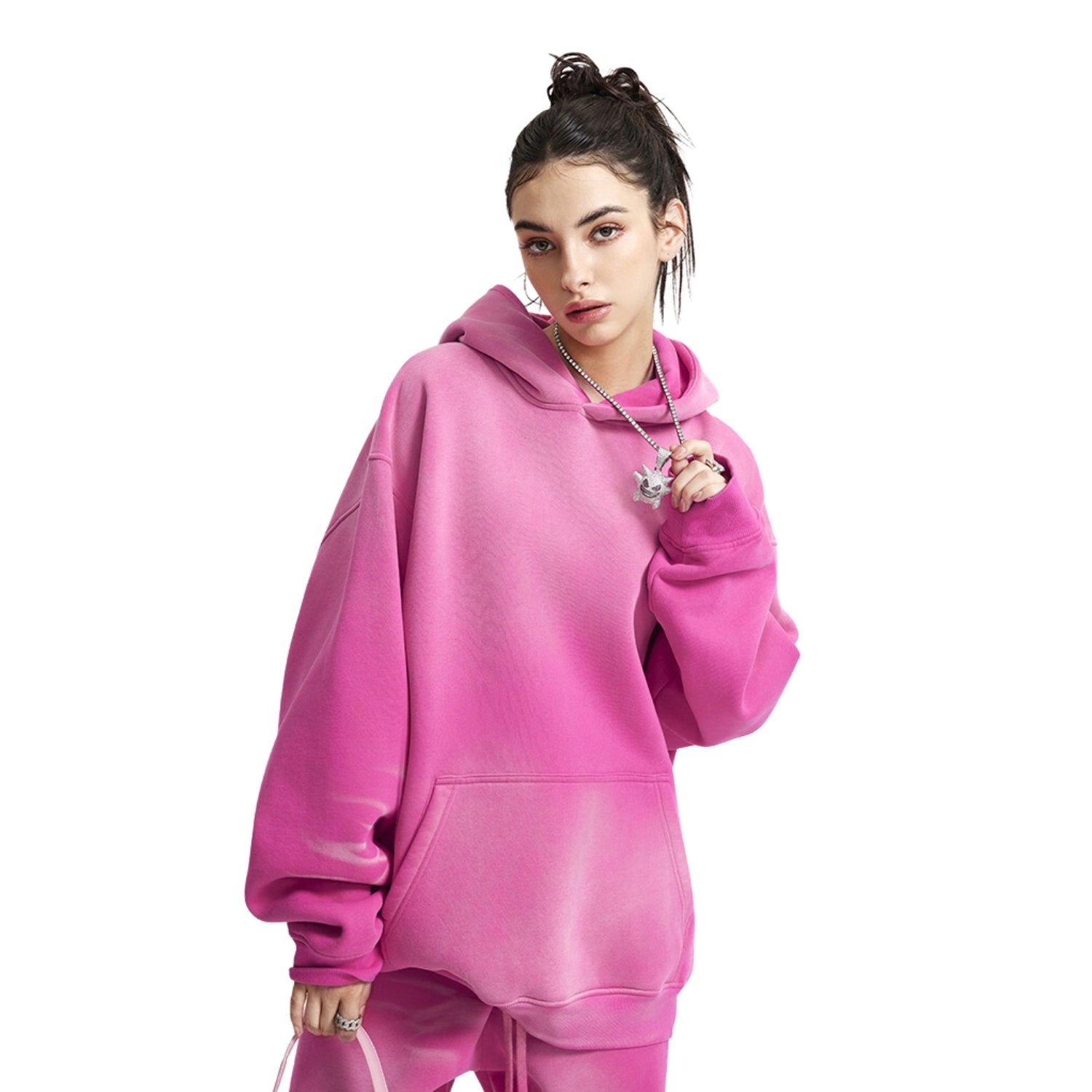 Gradient Pink Oversize Hoodie