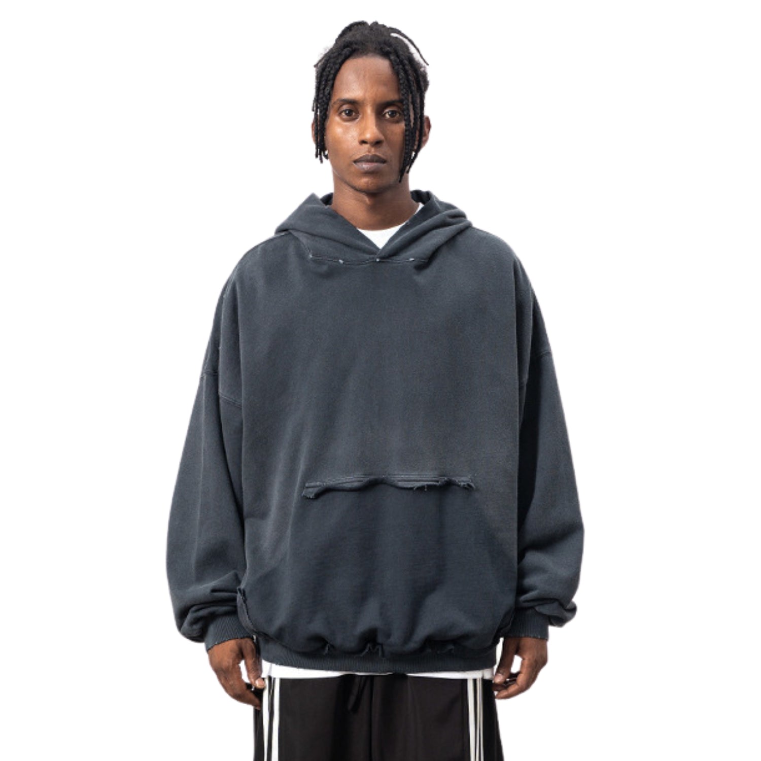 Oversize Streetwear Black Hoodie