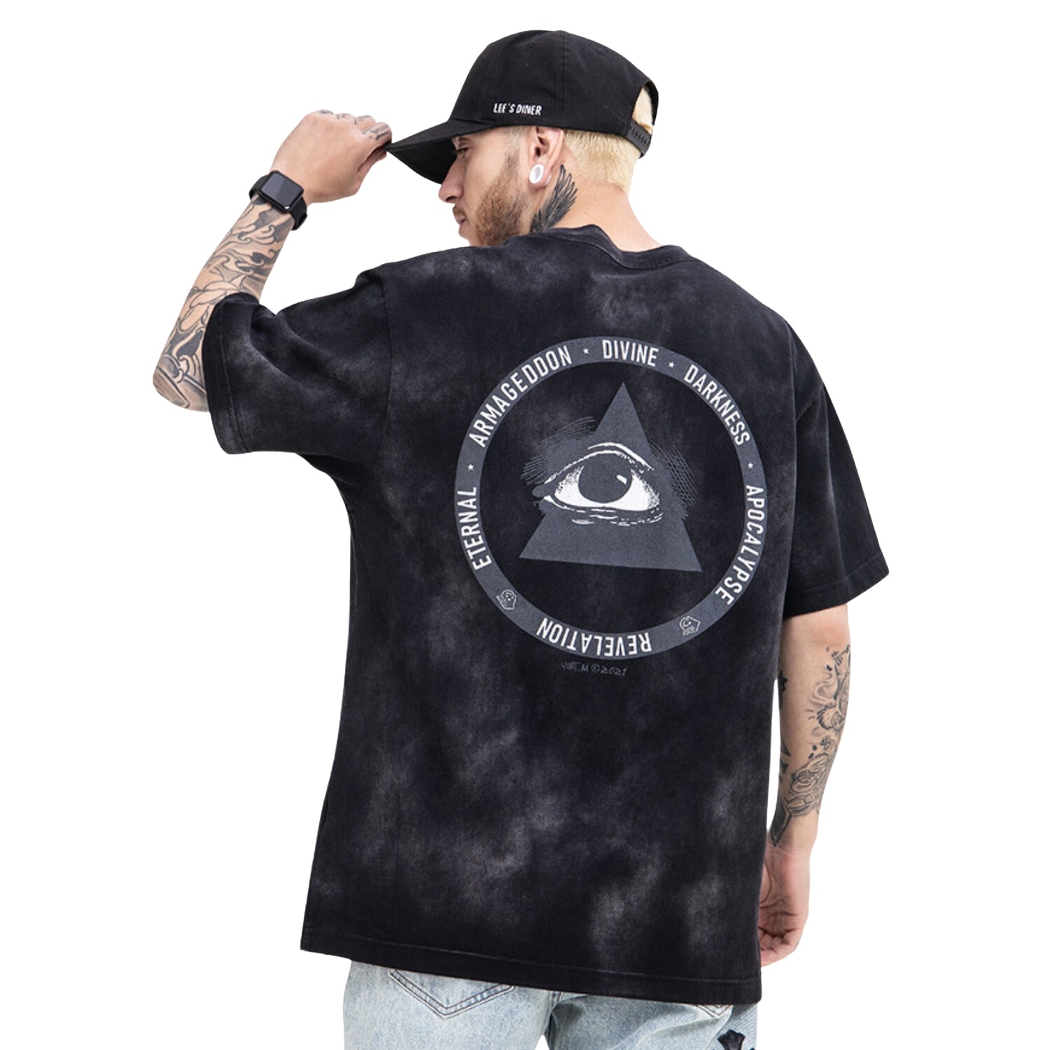 Oversize SIN black streetwear t-shirt